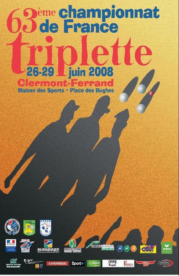 63ème Championnat de France Triplettes Séniors 63ème Championnat de France Triplettes Séniors