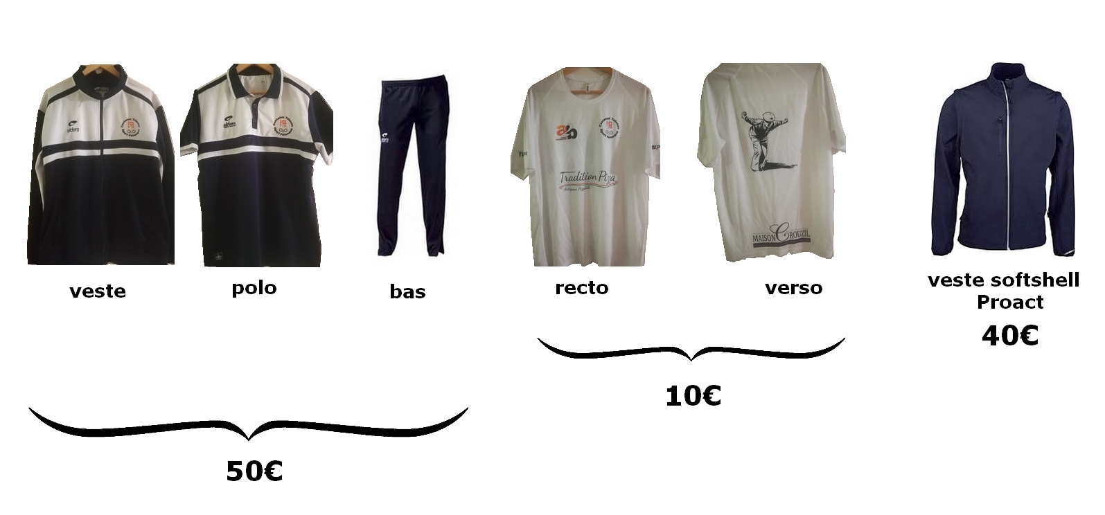 Tenues + Prix et Formulaires Licence 2020