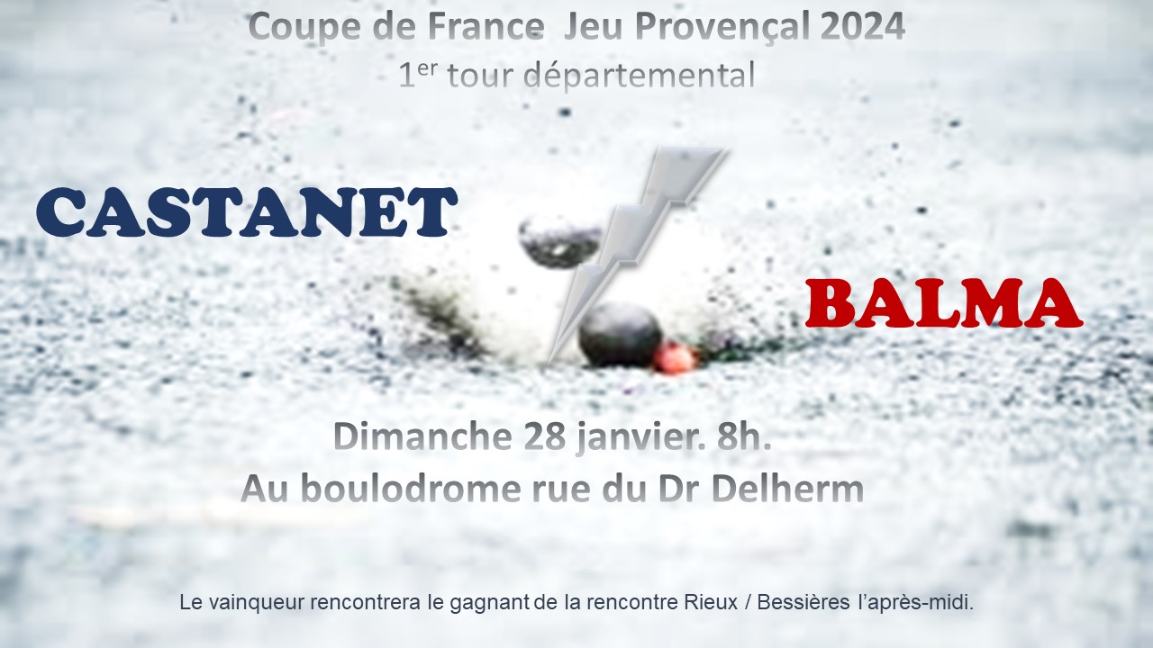 Coupe de France Jeu Provençal 2024