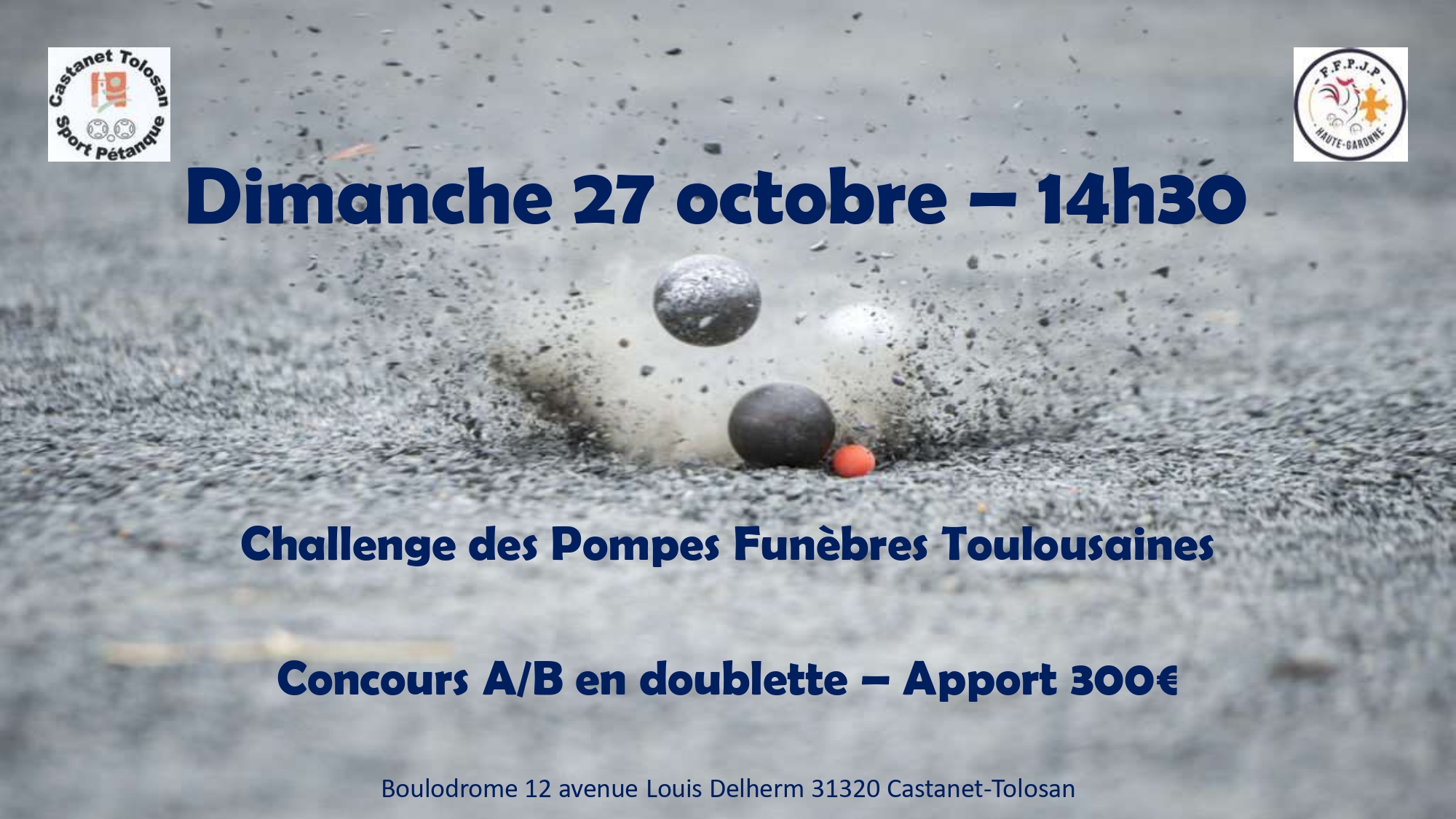 Callenge des Pompes Funèbres Toulousaines Dimanche 27 octobre Callenge des Pompes Funèbres Toulousaines Dimanche 27 octobre