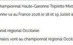 Championnat H.G Triplette Mixte 2026