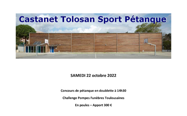 Concours doublette 22 octobre 2022