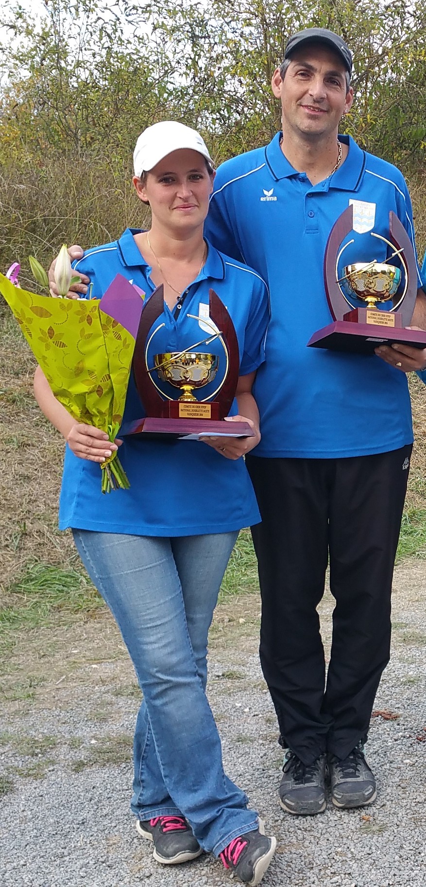 BEDZIECHOWSKI Adeline et LAURENT Cyrille de le pétanque OZOIR LA FERRIERE