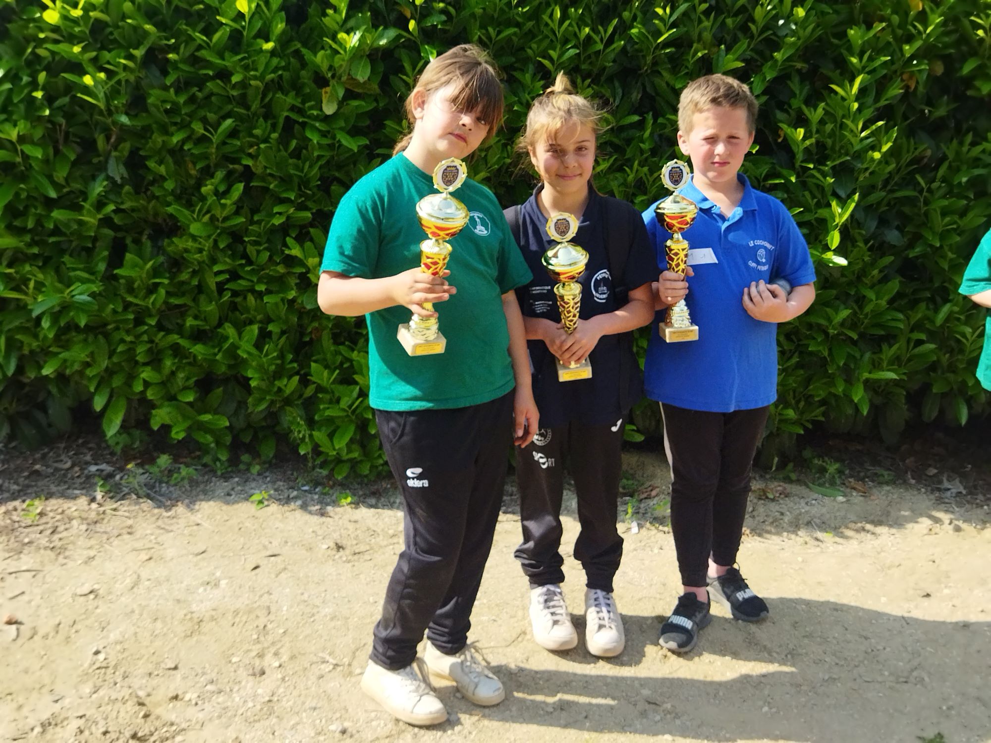 Emma, Enora (Bruère) et Mathys (Cuffy) 3ème au CHAMPIONNAT DU CHER T MINIMES 2023