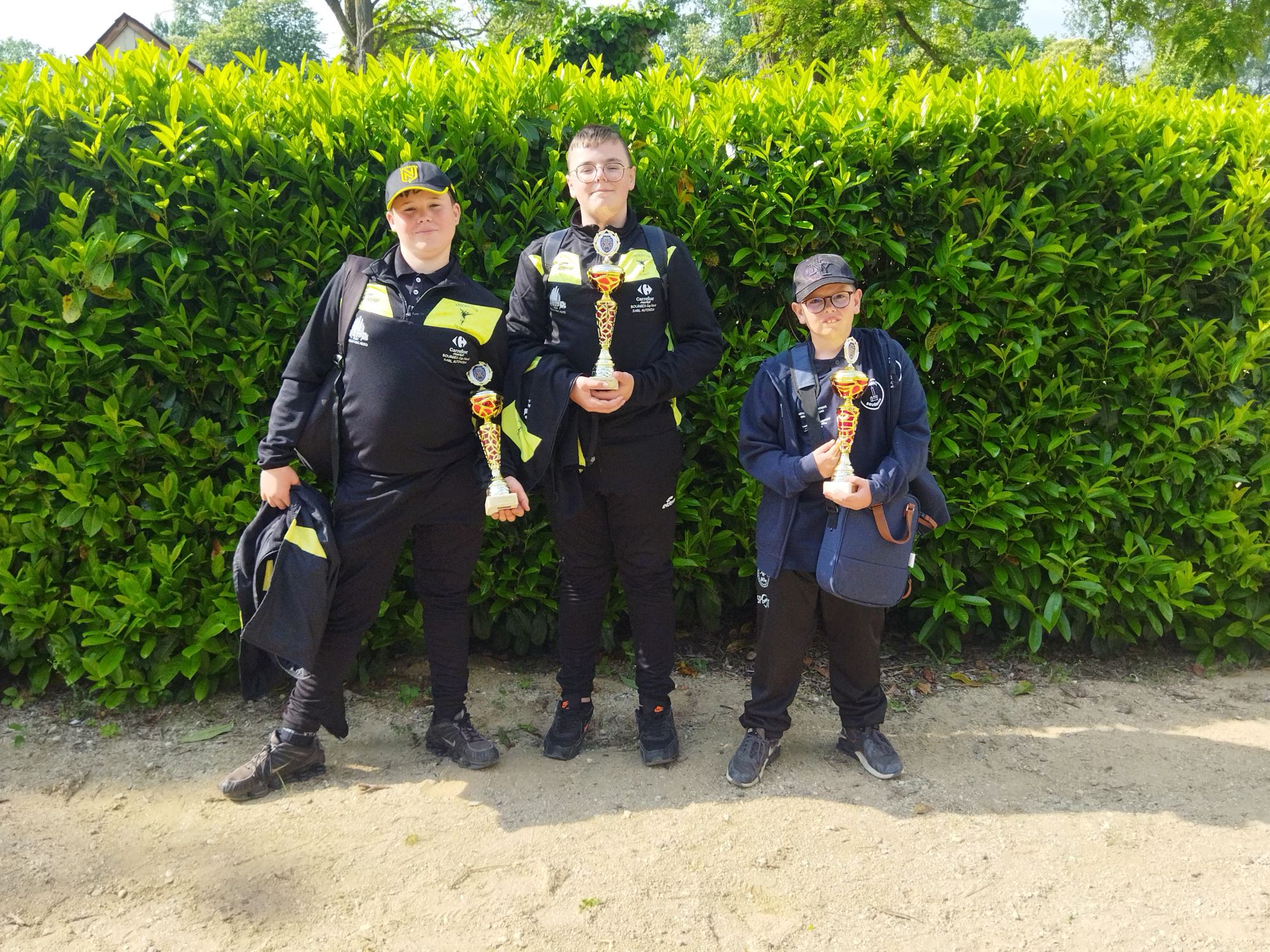 NOAH, TIM (Pigny) et OWEN (Bruère) 4ème au CHAMPIONNAT DU CHER T CADETS 2023