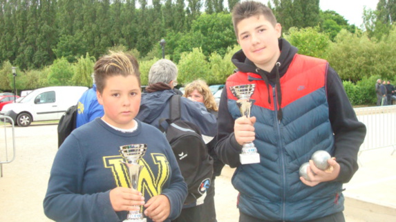 Dawson Lafleur & Dylan Jore panachés Mennecy & Brétigny Vice-champions cadets