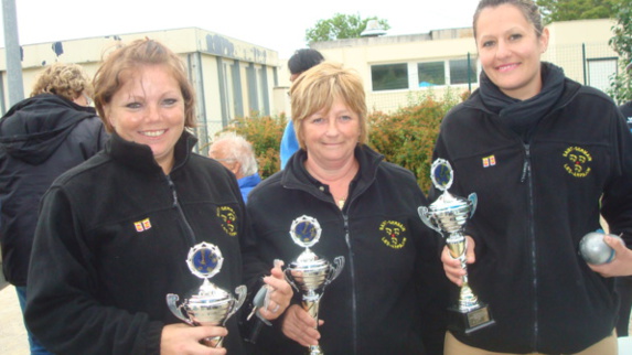 A. Lise Métais, Jocelyne & Cécile Samoye de S G A Vice-championnes