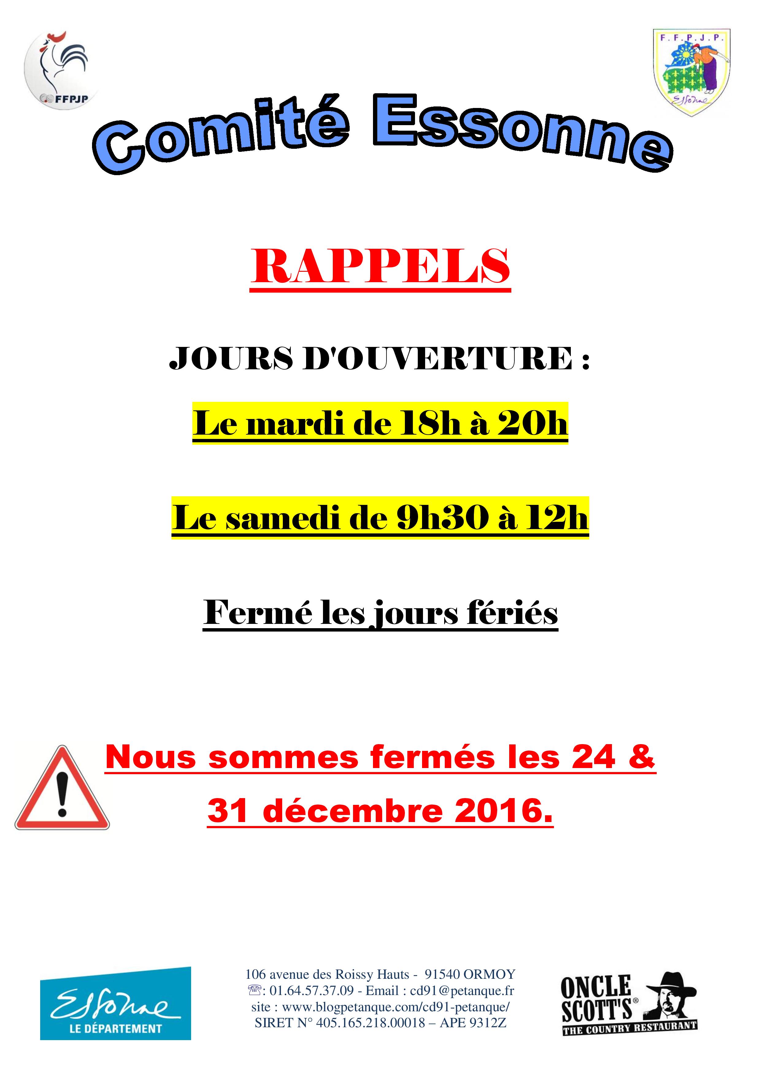 OUVERTURE COMITE OUVERTURE COMITE