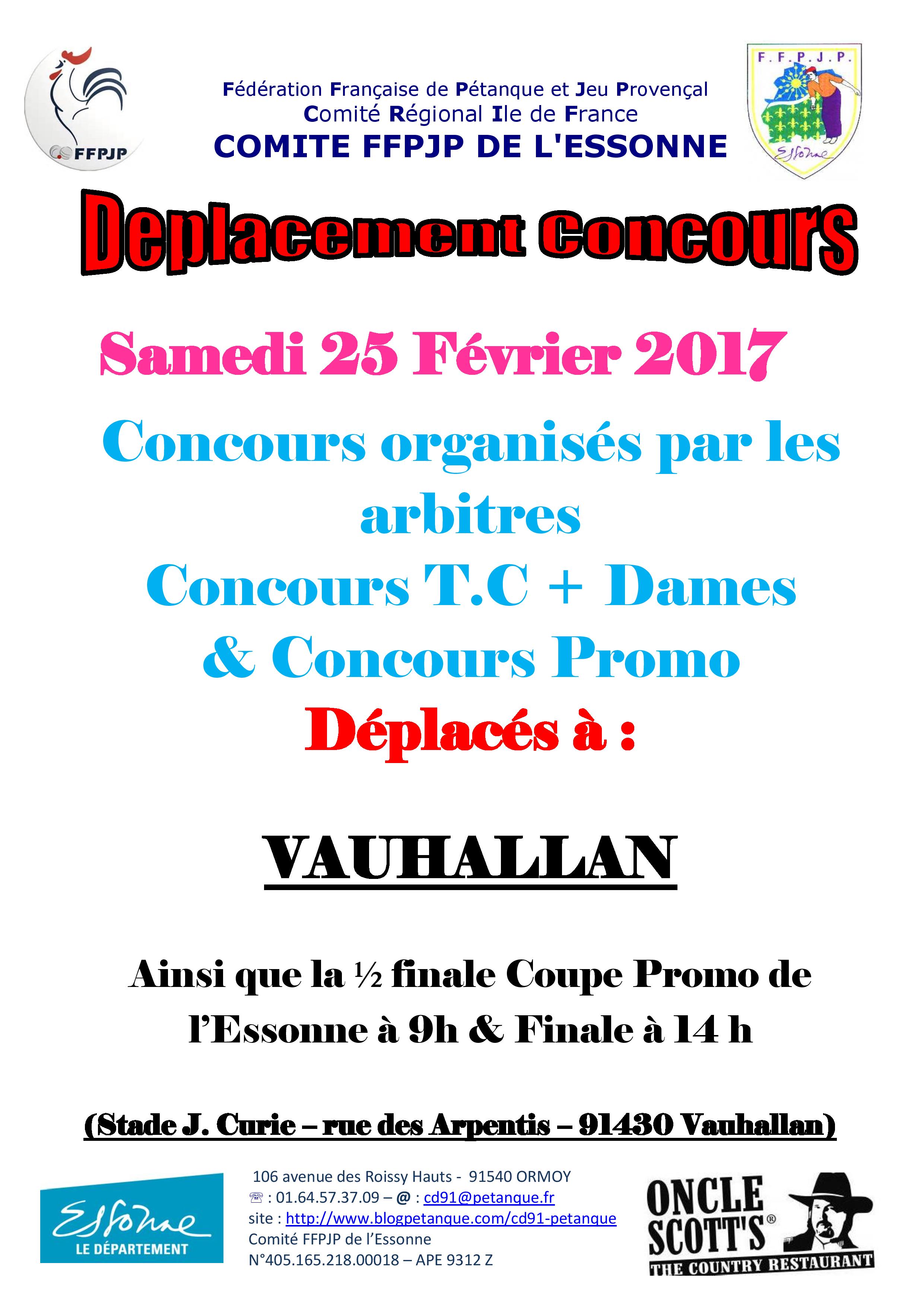 Concours du 25 Février 2017