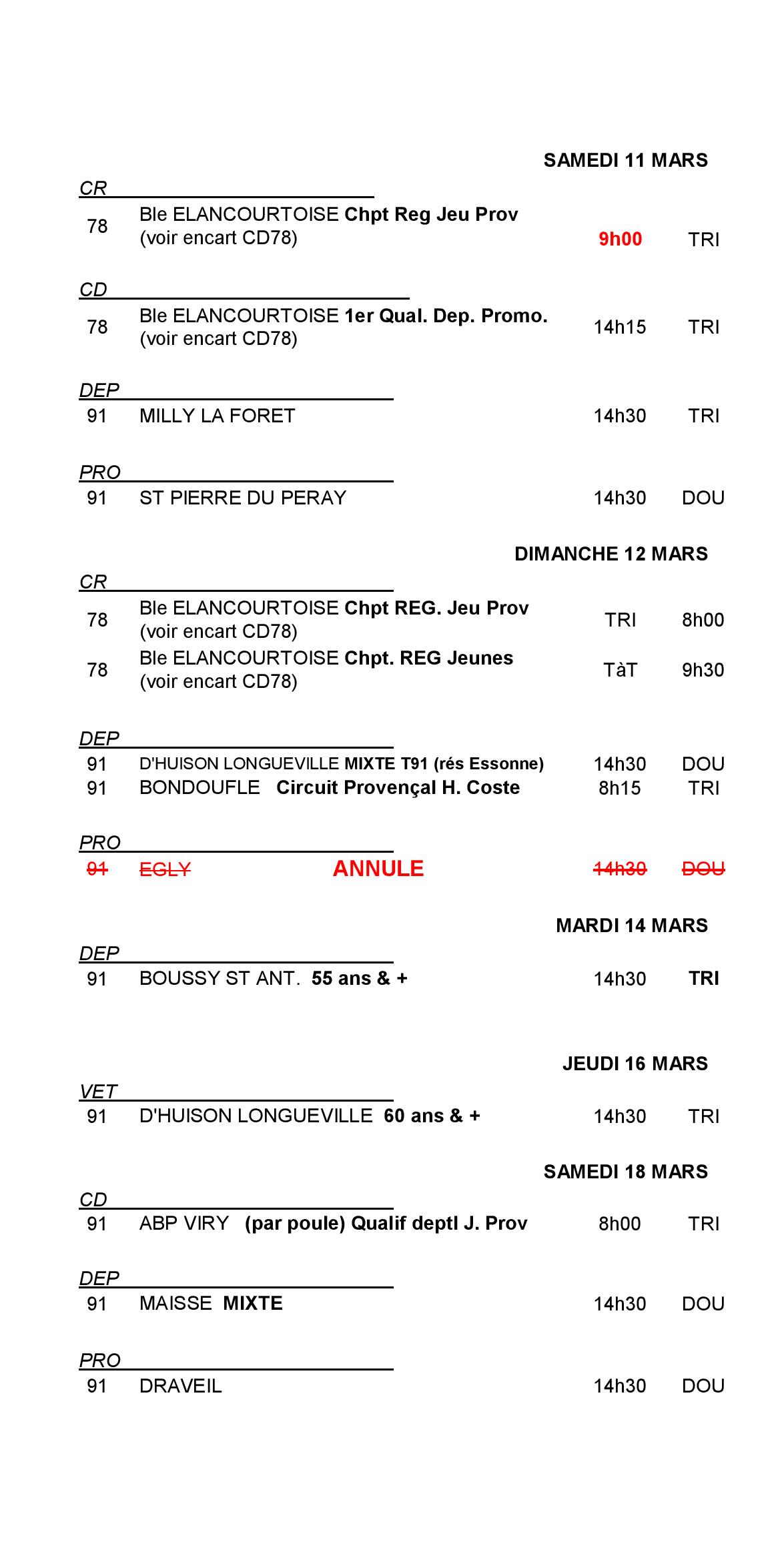 CALENDRIER 2017