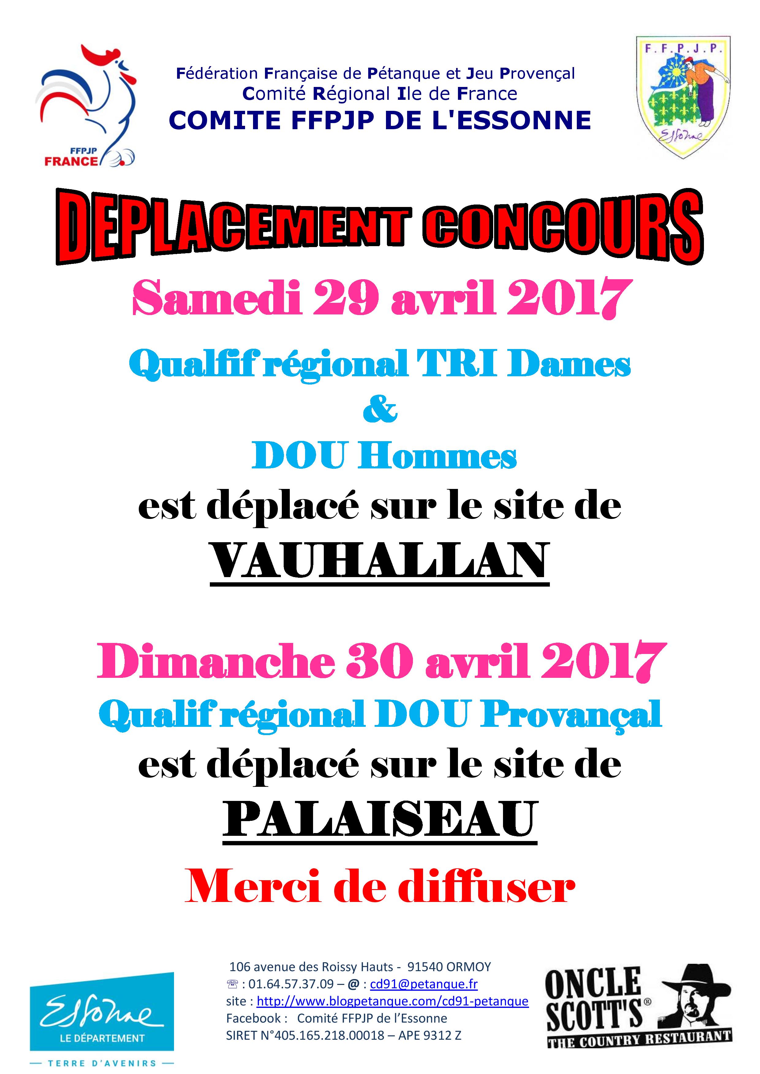 Déplacement Concours