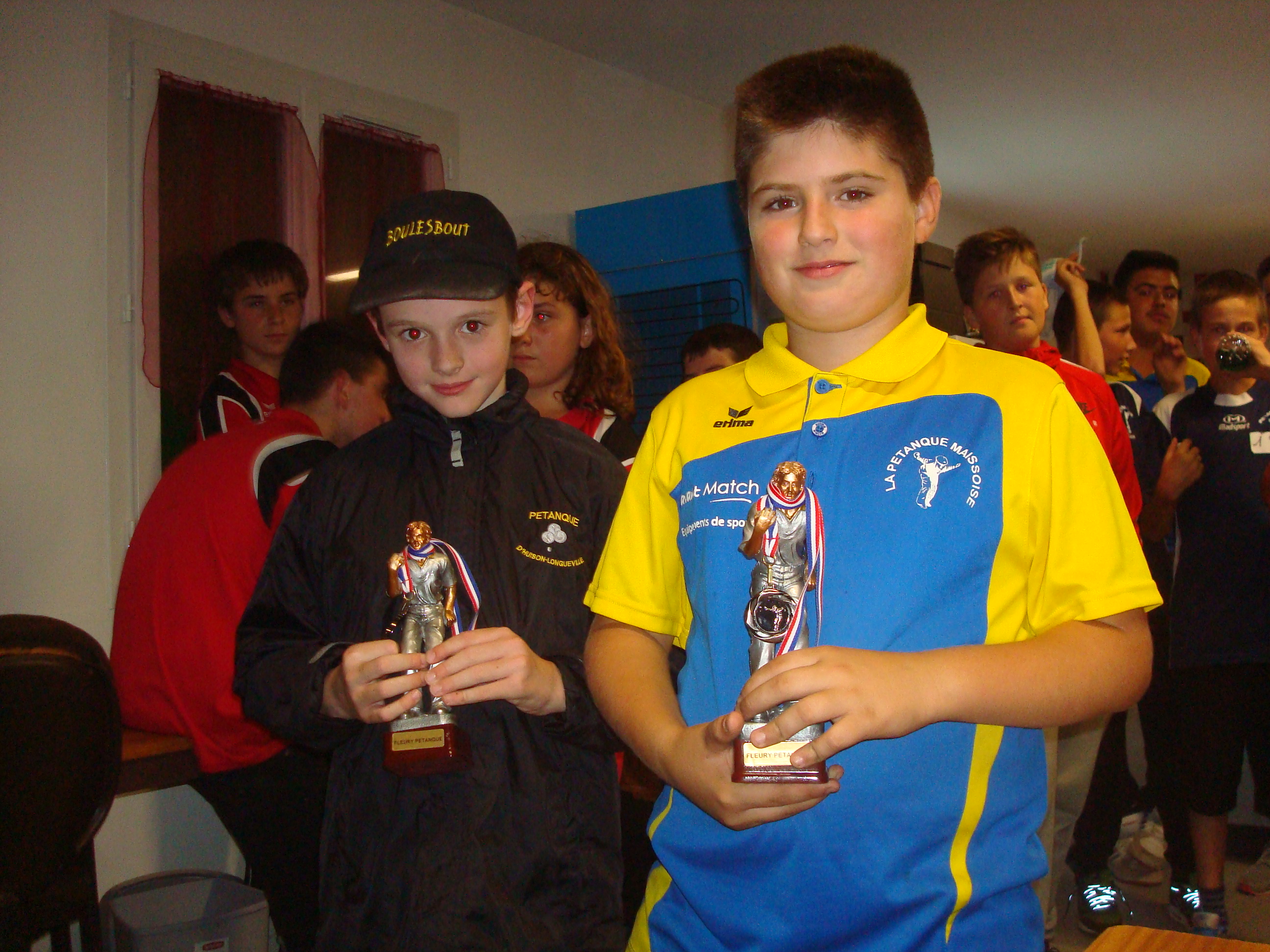 Brun Antonin de D'Huison & Geveaux Hugo de Maisse Vice-champions Minimes