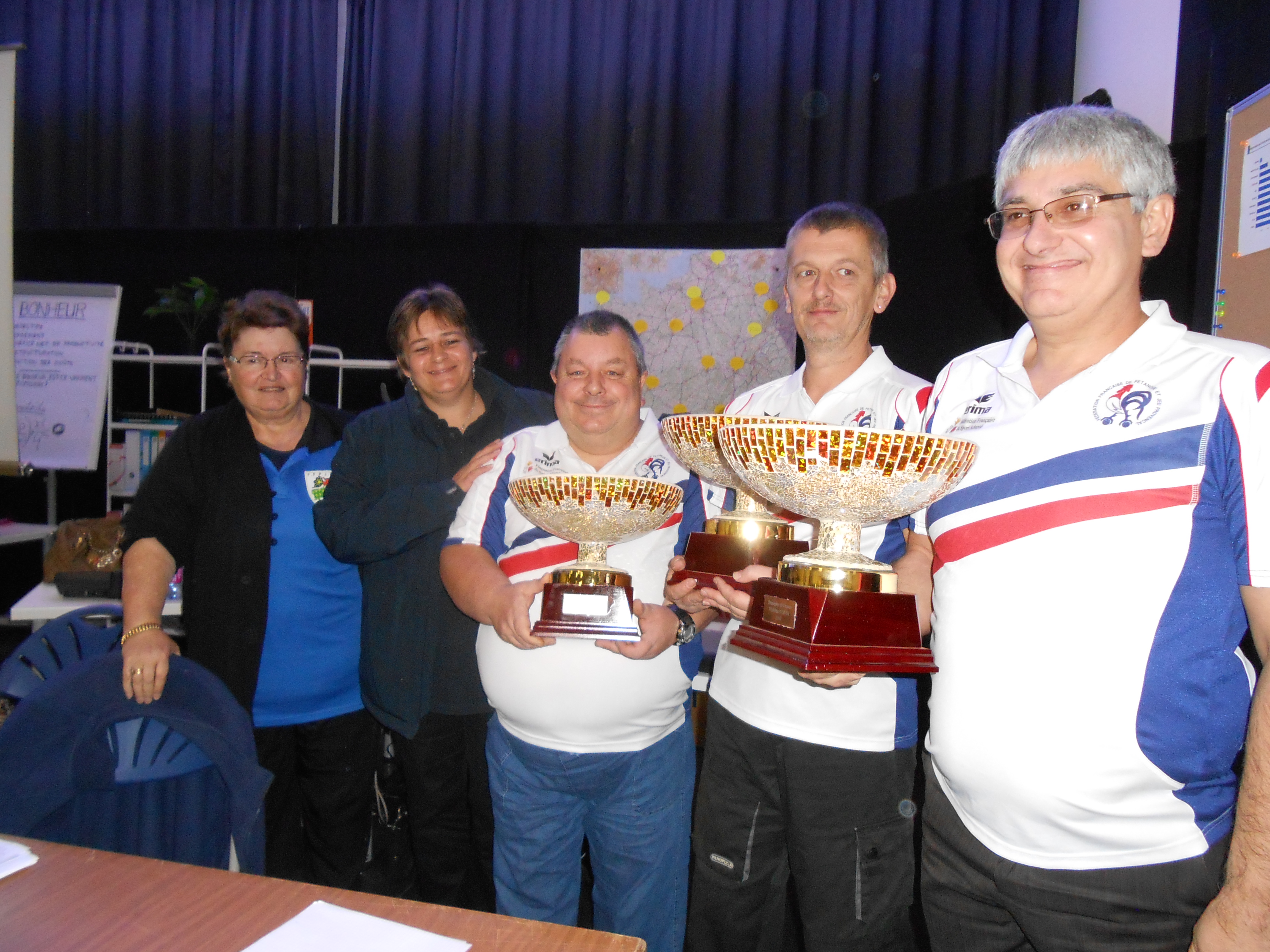 Les champions avec Sylviane Auguste