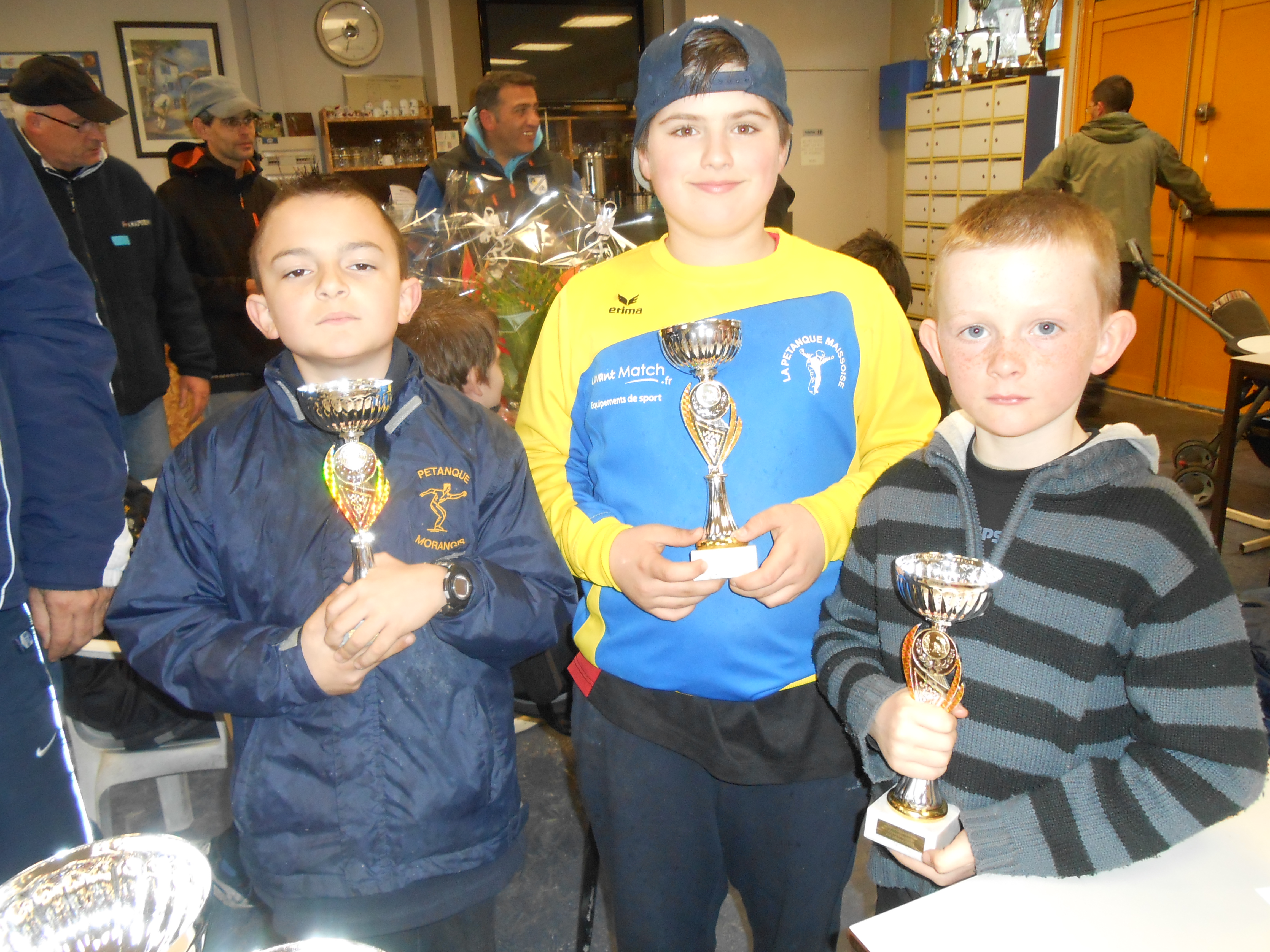Vicenty A/Gevaux H/Poupin V Vice-Champions Minimes Panachés Chilly-M/Maisse/D'Huison L.