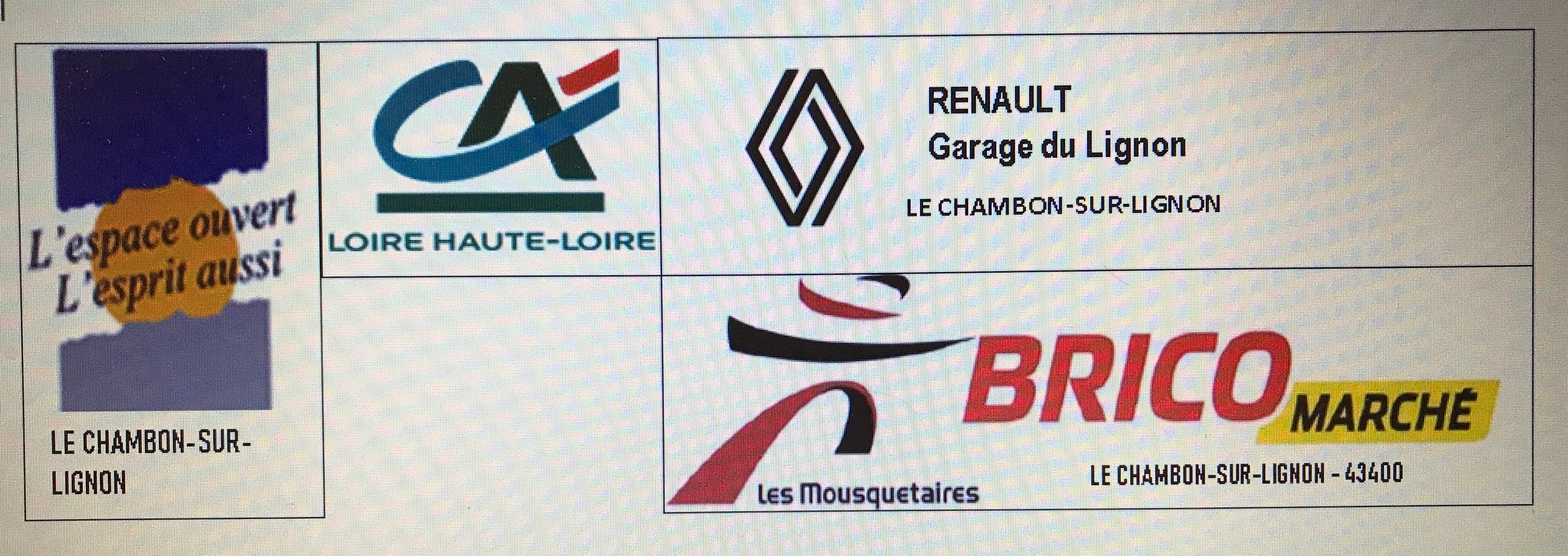 Merci à nos sponsors pour cette année