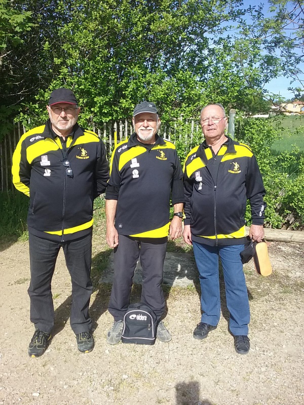 Qualificatif Départemental triplette vétérans Qualificatif Départemental triplette vétérans