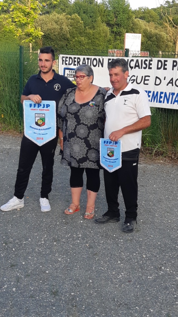 CHAMPIONNAT DE LA DORDOGNE TETE A TETE MASCULIN