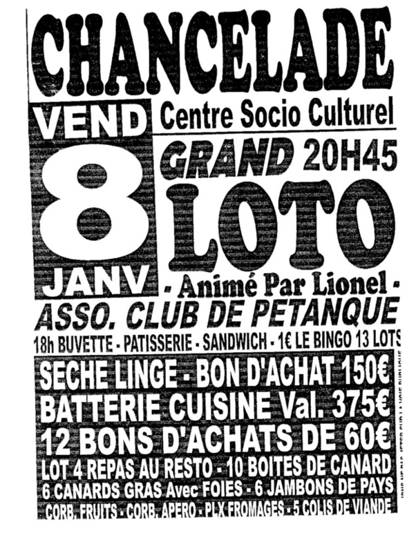 LOTO DU CLUB LOTO DU CLUB
