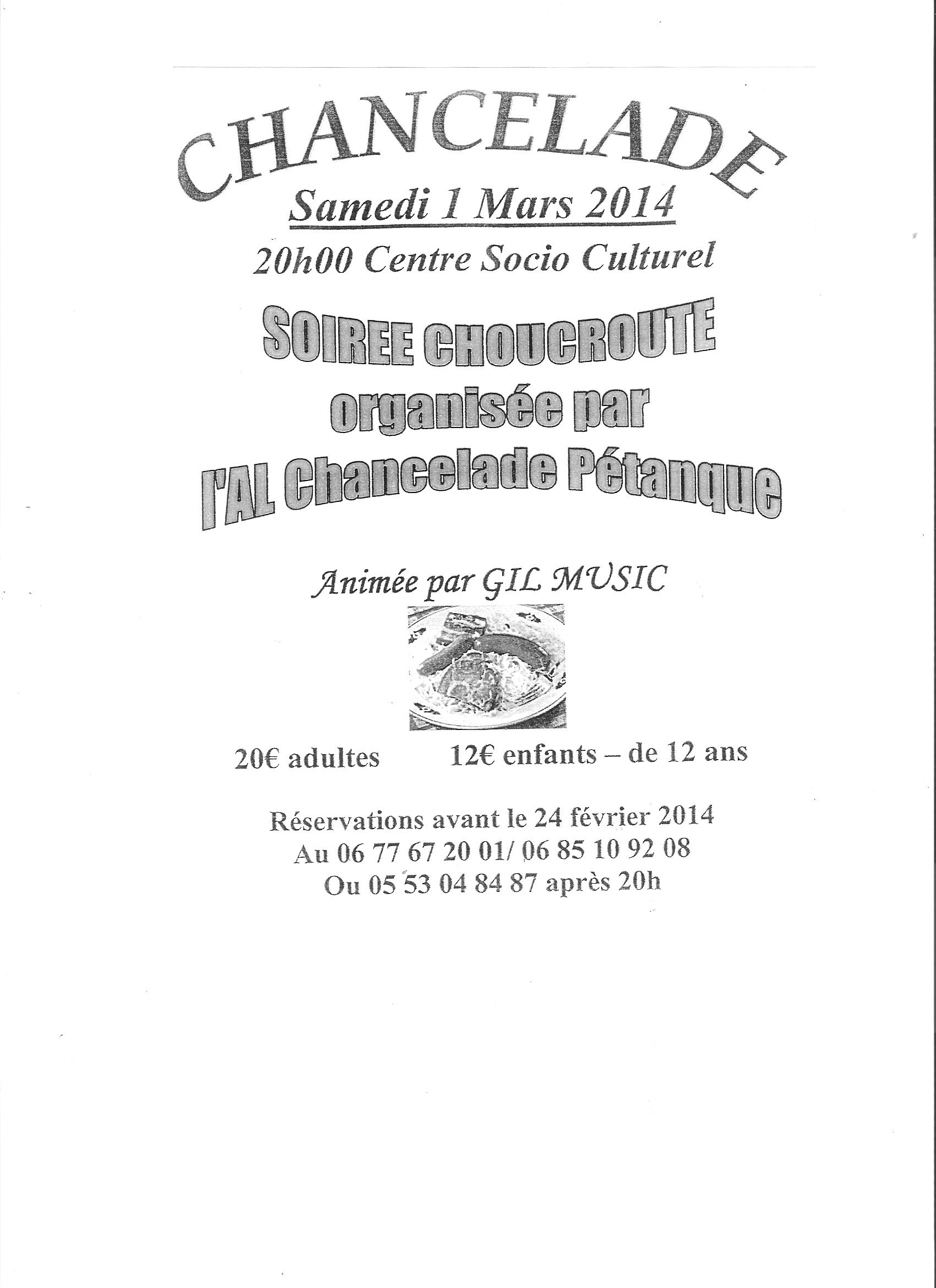 Soirée choucroute 2014 Soirée choucroute 2014