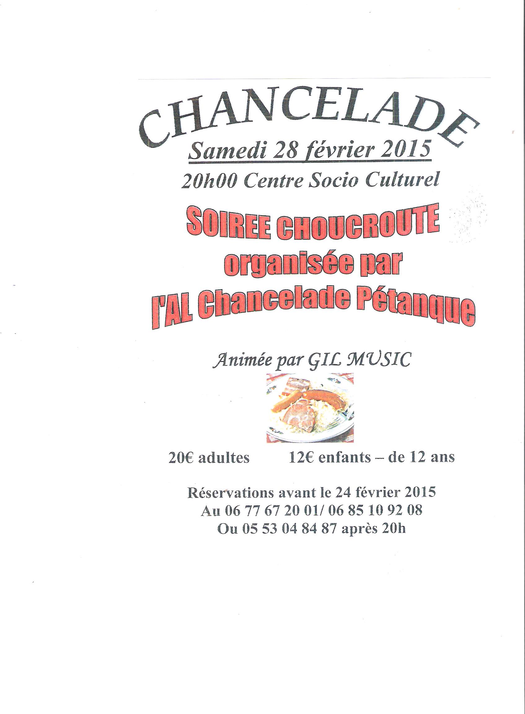 CHOUCROUTE DU CLUB CHOUCROUTE DU CLUB