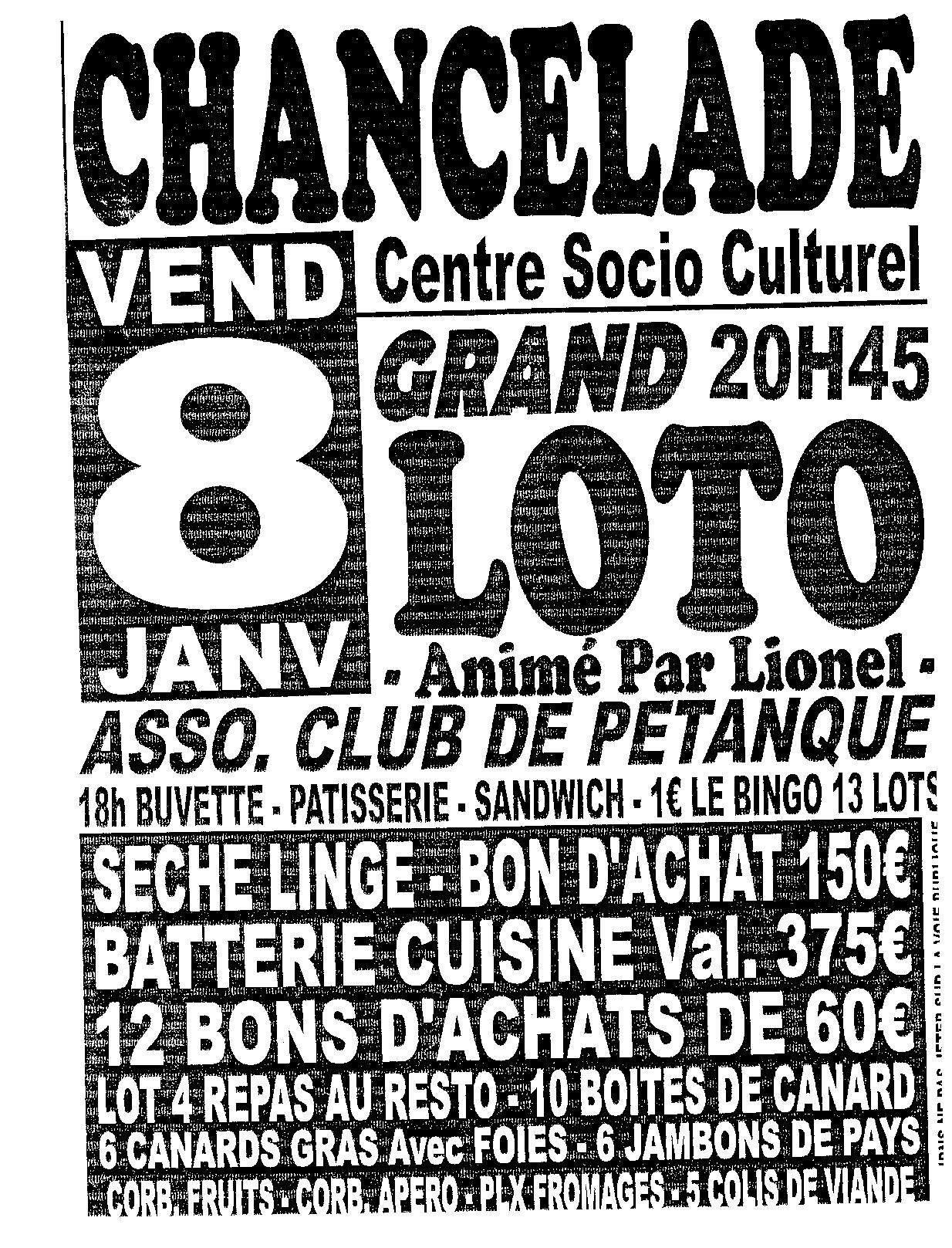 LOTO DU CLUB