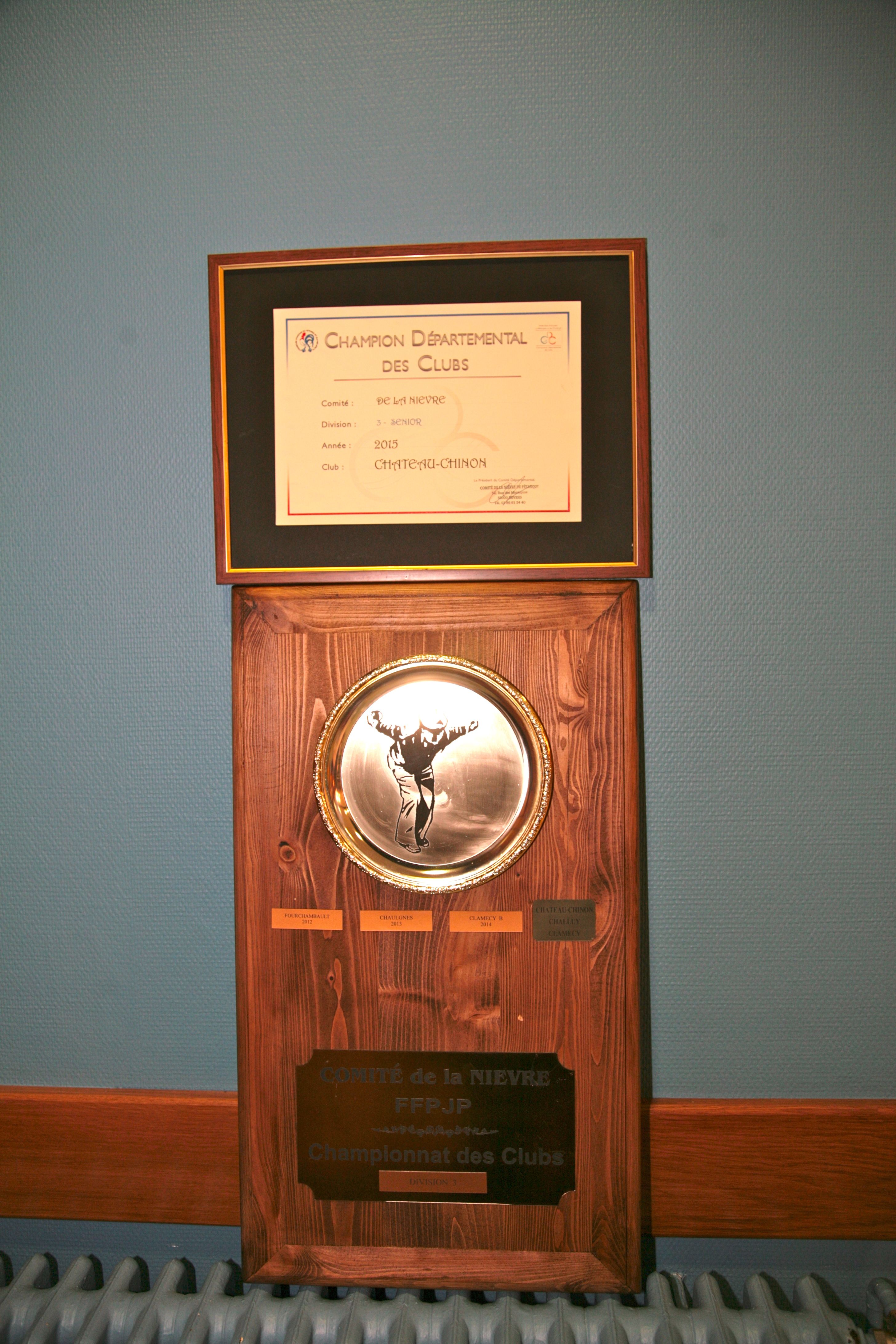 Le Trophée 3ème Division Nièvre 2015