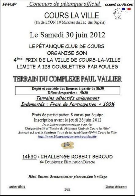 PRIX DE COURS LA VILLE