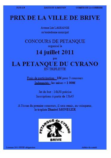 14 Juillet: Prix de la ville de Brive 14 Juillet: Prix de la ville de Brive