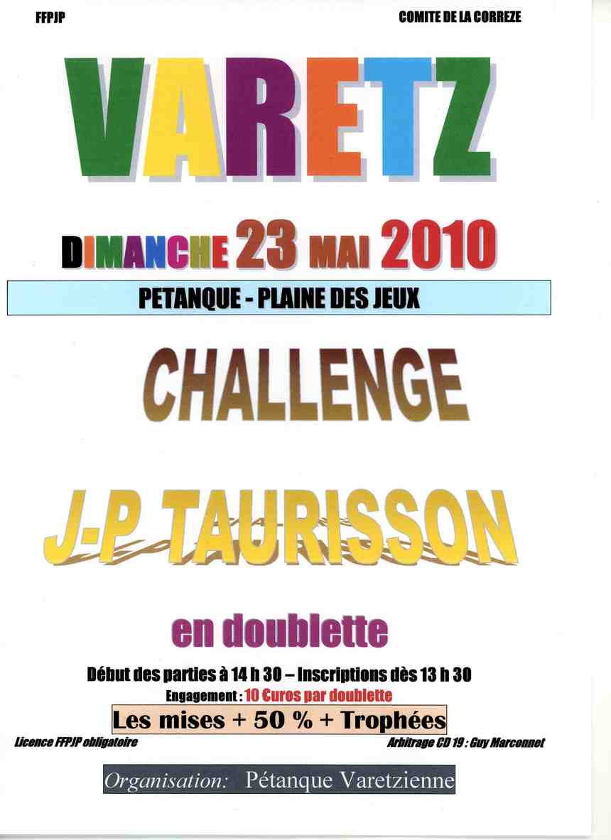 Challenge Taurisson Challenge Taurisson