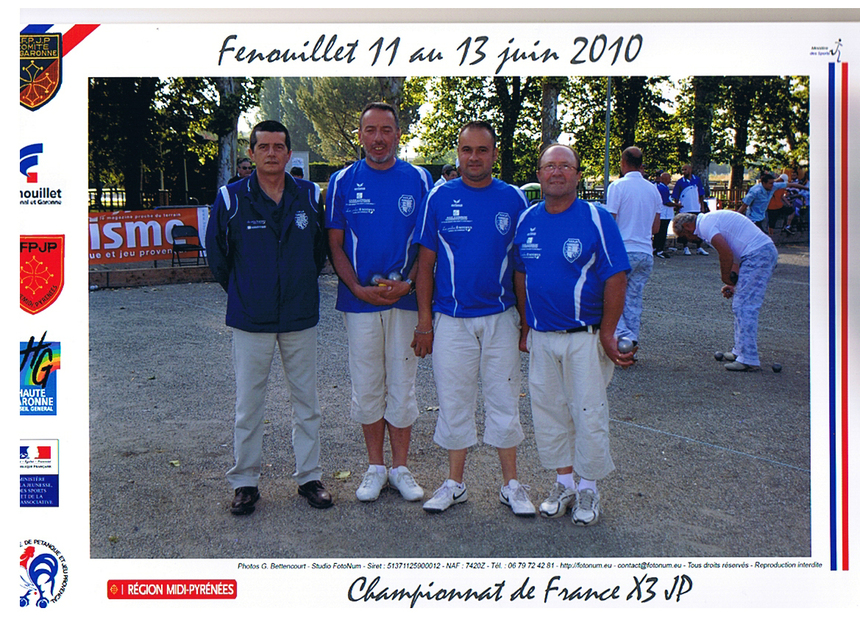 CHAMPIONNAT DE FRANCE - TRIPLETTE PROVENCALE CHAMPIONNAT DE FRANCE - TRIPLETTE PROVENCALE