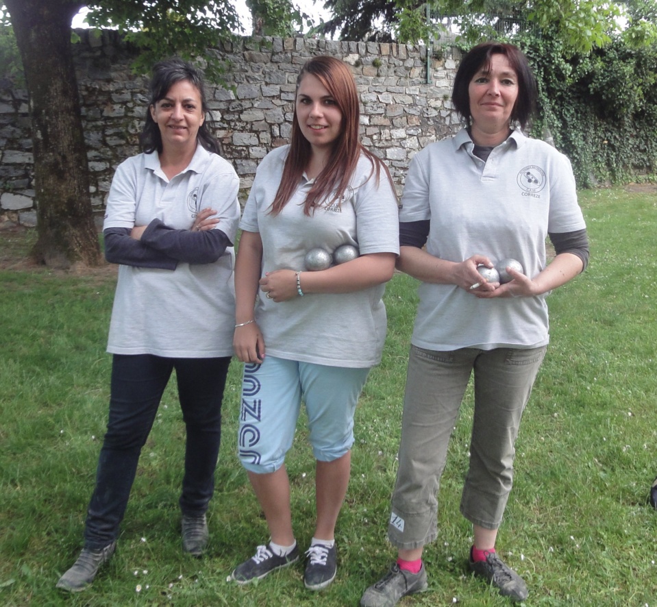 les championnes féminines en triplettes