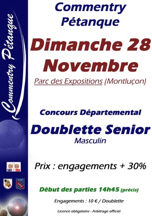 CONCOURS 27 ET 28 NOVEMBRE