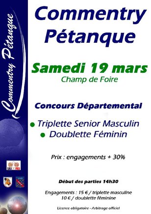 CONCOURS DU 19 MARS CONCOURS DU 19 MARS