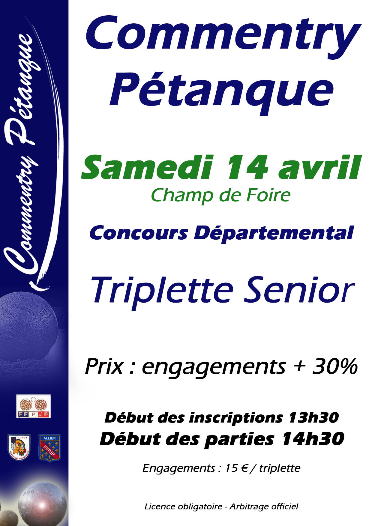 CONCOURS TRIPLETTE CONCOURS TRIPLETTE