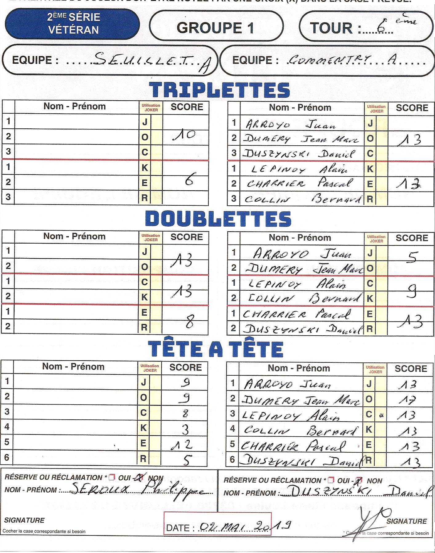 NOUVELLE VICTOIRE DES VÉTÉRANS EN COUPE