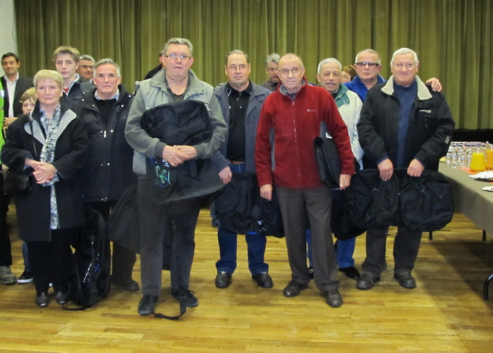 Les vétérans champions d ' Allier des clubs (4ème division )