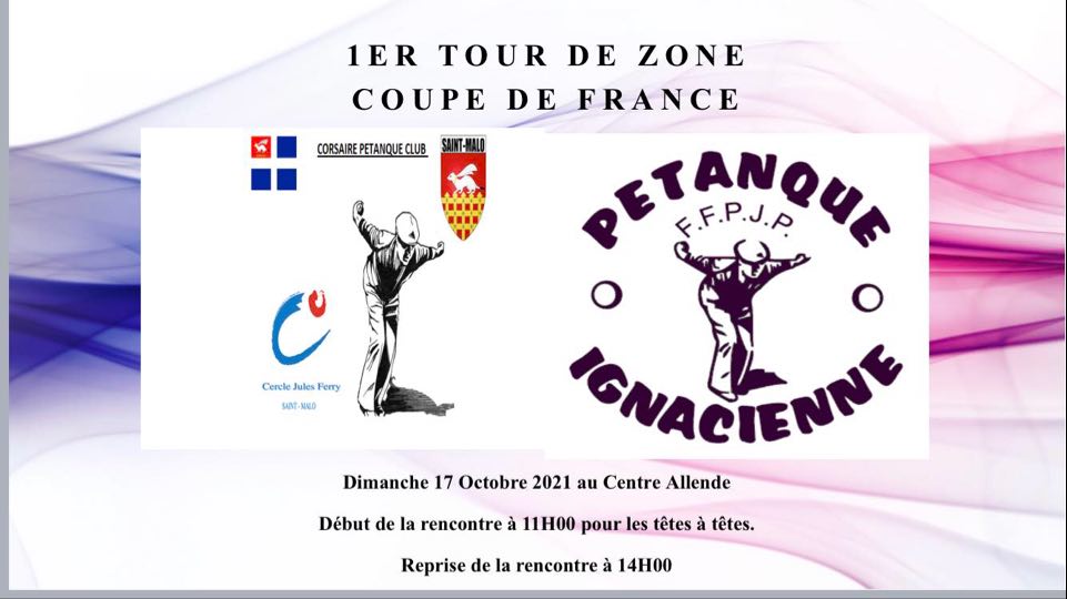 1ER TOUR DE ZONE COUPE DE FRANCE