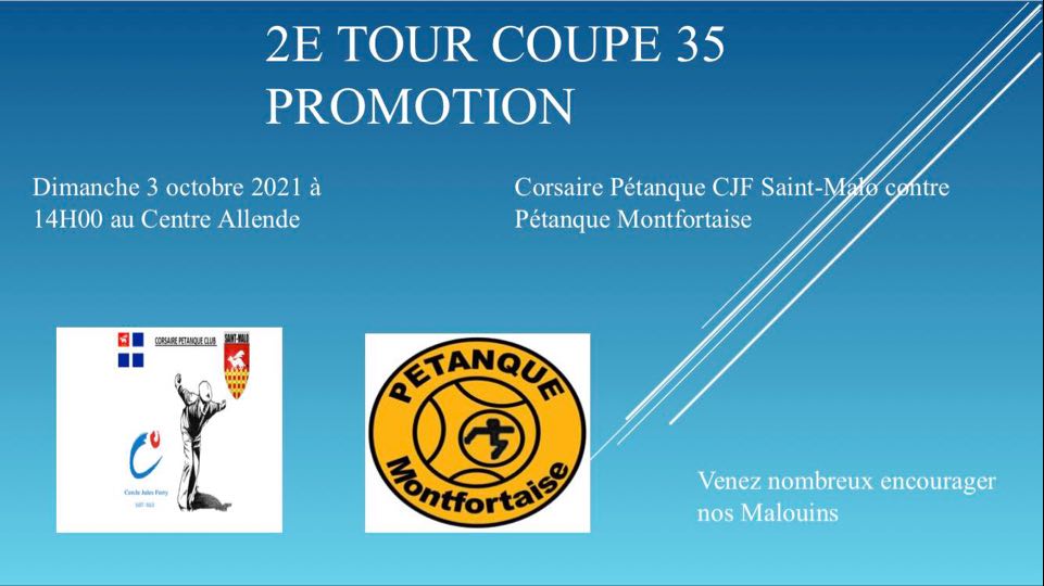 2EME TOUR COUPE D'ILLE ET VILAINE 2EME TOUR COUPE D'ILLE ET VILAINE