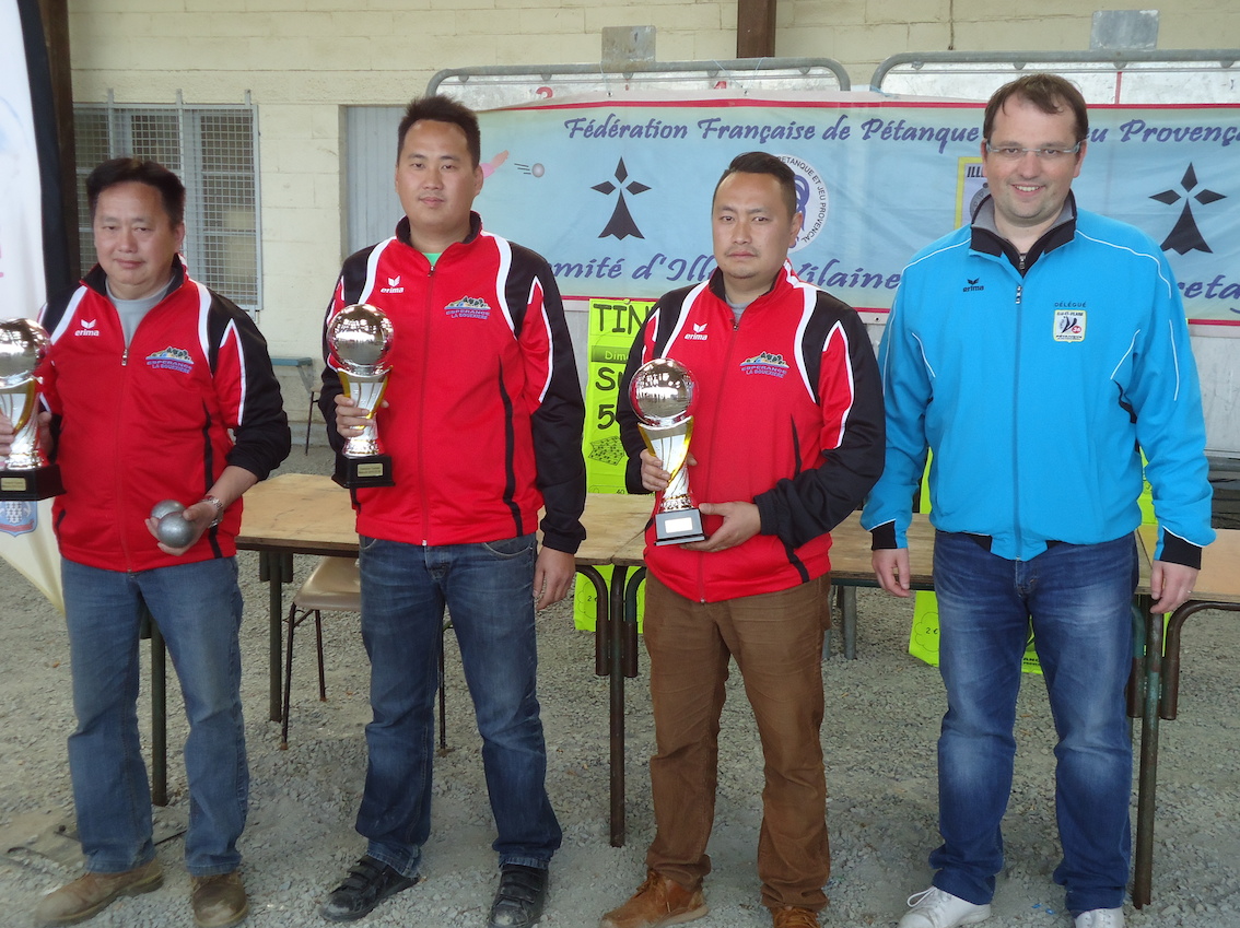 CHAMPIONNAT D'ILLE ET VILAINE TRIPLETTE CHAMPIONNAT D'ILLE ET VILAINE TRIPLETTE