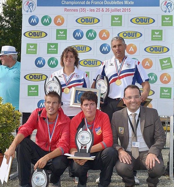 CHAMPIONNAT DE FRANCE DOUBLETTE MIXTE A RENNES CHAMPIONNAT DE FRANCE DOUBLETTE MIXTE A RENNES