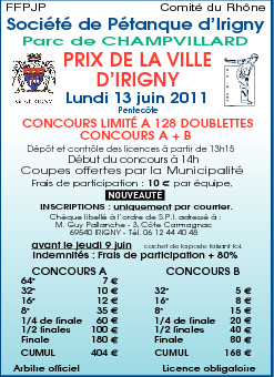  Prix Irigny lundi 13 juin 2011