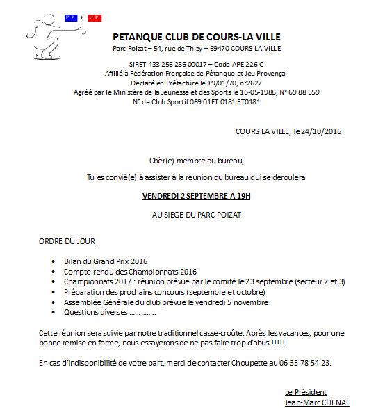 REUNION DU BUREAU VENDREDI 2 SEPTEMBRE A 19H  AU SIEGE DU PARC POIZAT  REUNION DU BUREAU VENDREDI 2 SEPTEMBRE A 19H  AU SIEGE DU PARC POIZAT