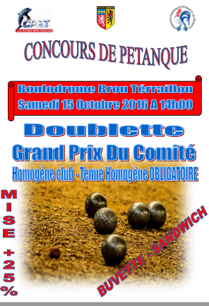 Concours samedi 15 octobre 2016 Bron