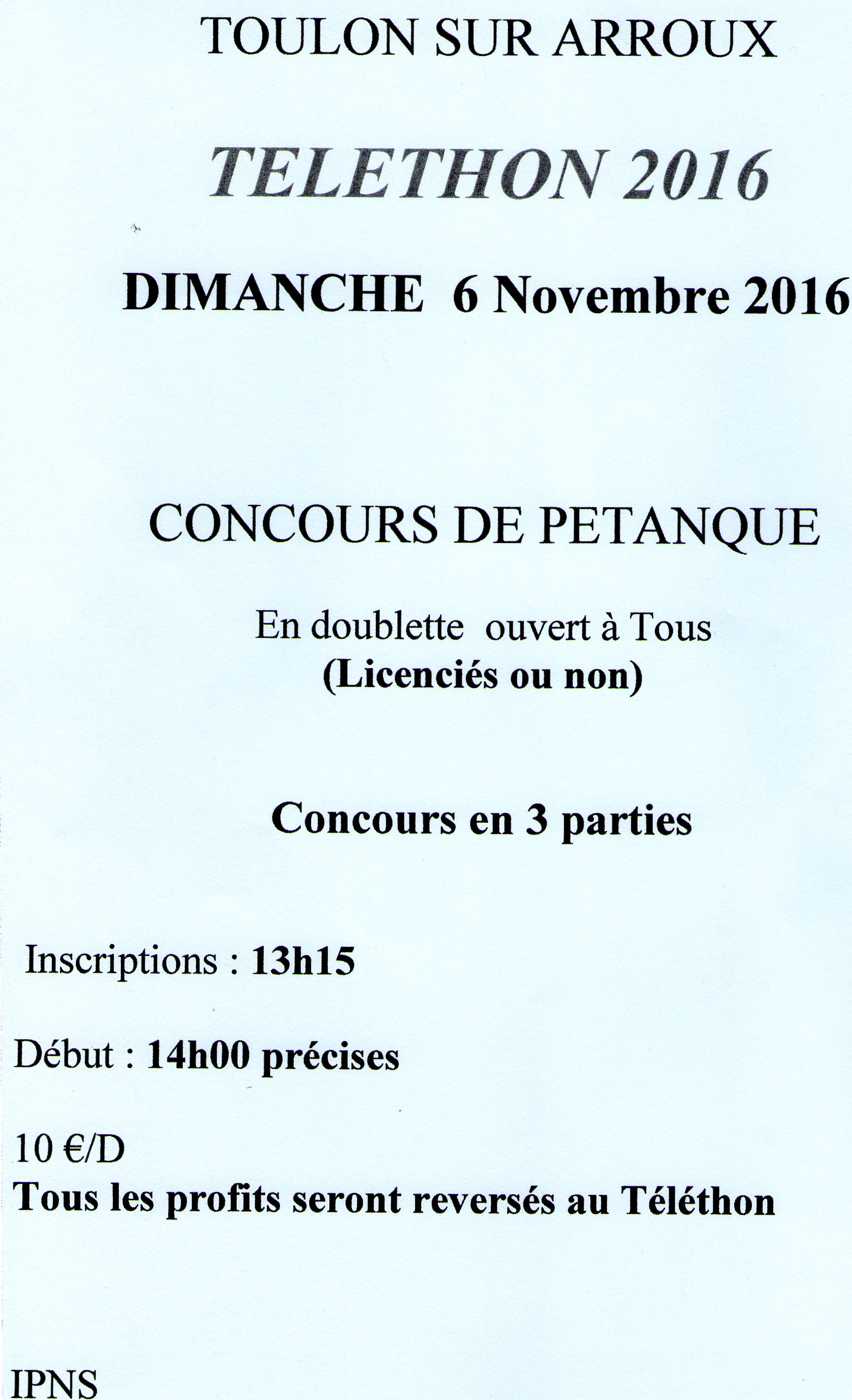 TELETHON Toulon sur arroux TELETHON Toulon sur arroux