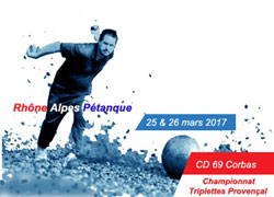 Résultats Championnat Triplettes Provençal 2017 à Corbas