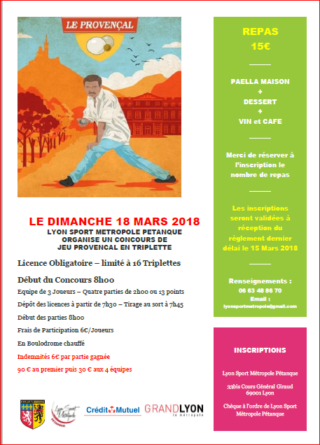 Concours provençal   le Dimanche 18 Mars 2018 Concours provençal   le Dimanche 18 Mars 2018
