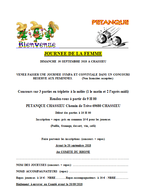 JOURNEE DE LA FEMME 2018 JOURNEE DE LA FEMME 2018