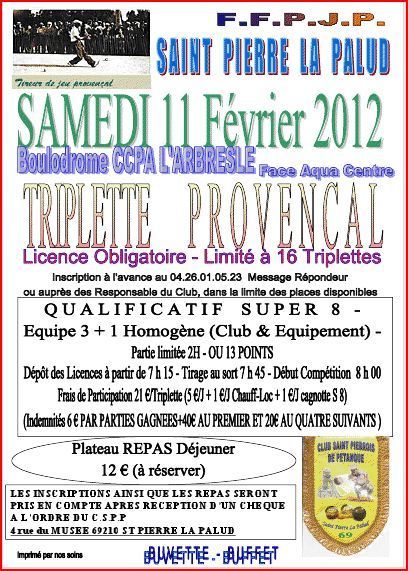 concours Saint pierre la palud samedi 11 février 2012