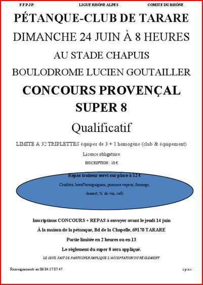 SUPER 8 2012 (Provençal) SUPER 8 2012 (Provençal)