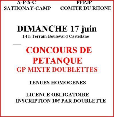 GPMIX dimanche 17 juin Sathonay-camp